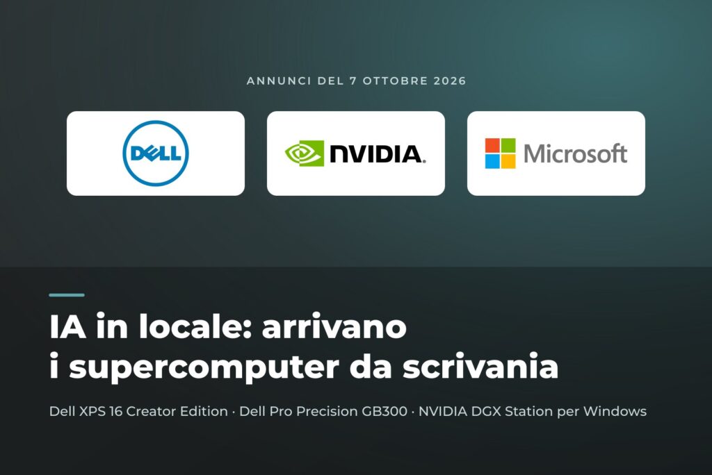 IA in locale: arrivano i supercomputer da scrivania di Dell e NVIDIA